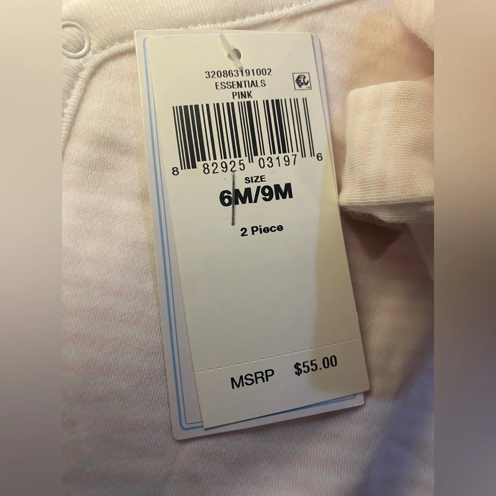 NWT Ralph Lauren Baby Girl Organic Cotton Top & Pant Ser‎ Baby Gift Baby Shower